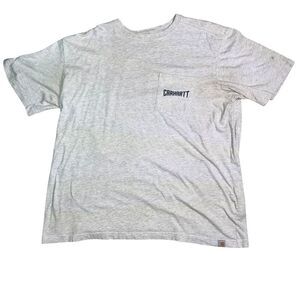 Carhartt Earn Every Buck T-Shirt Size 2XL Relaxed Fit Gray Short Sleeve Shirt